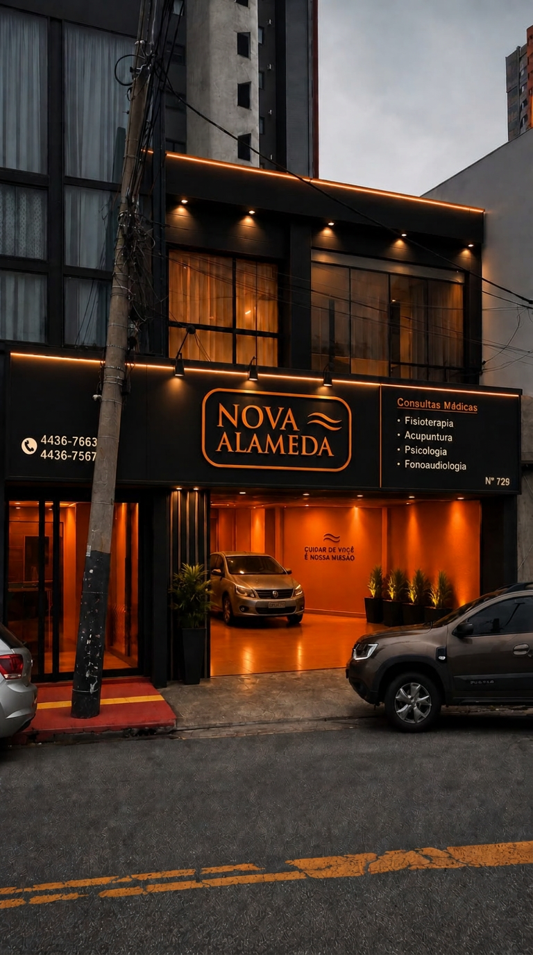 Fachada da clínica Nova Alameda em Santo André
